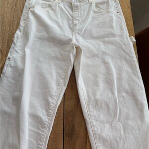 PAIGE Women’s White carpenter Jeans